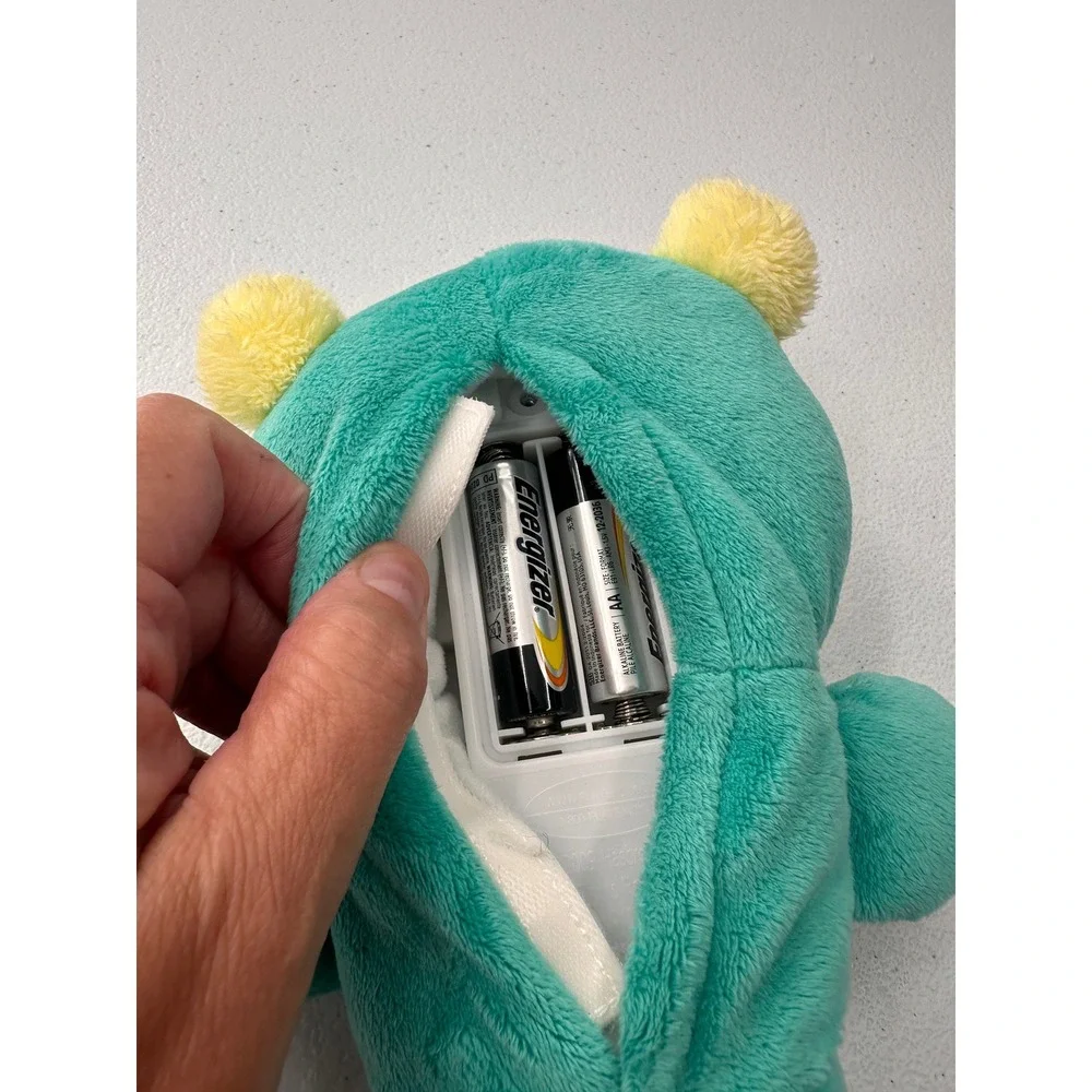 Playskool Gloworm Plush Stuffed Animal Teal Green Sleep Toy 11 Inch Kids Nursery